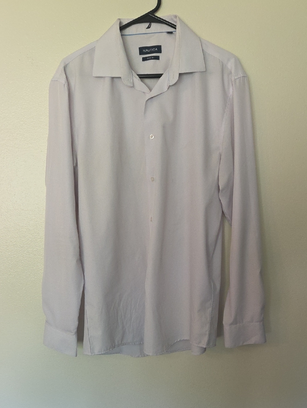 Nautica Men’s White Dress Shirt - Long Sleeve